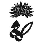 Joggles / Margaret Applin Designs 6" x 9" Fearless Face Stencil - Medium Headpieces 2 [57427]