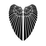 Joggles / Margaret Applin Designs 6" x 9" Fearless Face Stencil - Medium Wings 3 [57440]
