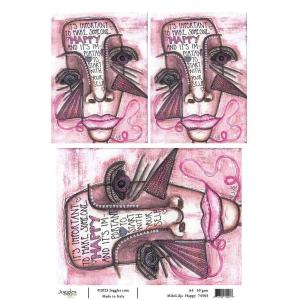 Joggles / Milo Lilja A4 Rice Paper - Happy [74503]