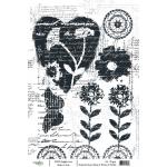 Joggles / Rebekah Meier A4 Rice Paper - Black & White #2 [74286]