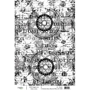 Joggles / Rebekah Meier A4 Rice Paper - Black & White #6 [74290]