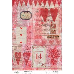 Joggles / Rebekah Meier A4 Rice Paper - Heart Combo [52279]