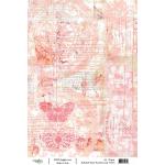 Joggles / Rebekah Meier A4 Rice Paper - Pink & Coral [74474]