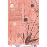 Joggles / Rebekah Meier A4 Rice Paper - Scripted Floral [74366]