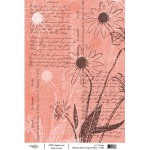 Joggles / Rebekah Meier A4 Rice Paper - Scripted Floral [74366]