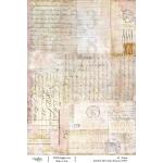 Joggles / Rebekah Meier A4 Rice Paper - Sepia - Romance [52359]