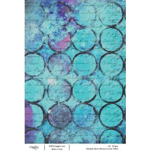 Joggles / Rebekah Meier A4 Rice Paper - Written Circles [74824]