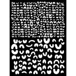 Joggles / Ronda Palazzari Stencil - Crescent Flow [53754]