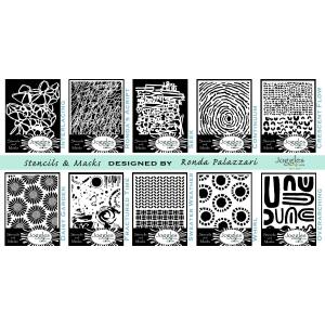 Joggles / Ronda Palazzari Stencils & Masks - Set Of 10, January 2026