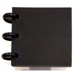 Joggles Smooth & Sturdy Black Disc Bound Journal - 3" x 3" [74229]
