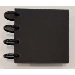 Joggles Smooth & Sturdy Black Disc Bound Journal - 4" x 4" [57706]