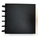 Joggles Smooth & Sturdy Black Disc Bound Journal - 6" x 6" [57148]