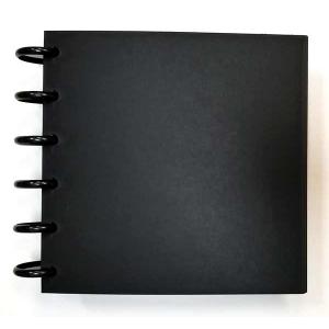 Joggles Smooth & Sturdy Black Disc Bound Journal - 6" x 6" [57148]