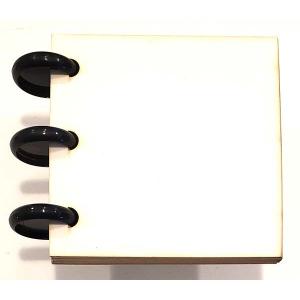 Joggles Smooth & Sturdy White Disc Bound Journal - 3" x 3" [74232]