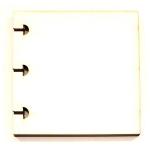 Joggles Smooth & Sturdy White Disc Bound Journal Additional Pages - 3" x 3" [74234]