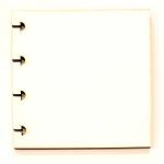 Joggles Smooth & Sturdy White Disc Bound Journal Additional Pages - 4" x 4" [57723]