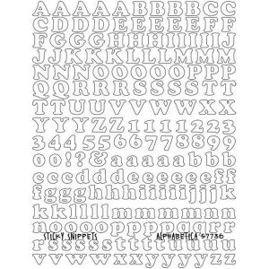 Joggles Sticky Snippets - Alphabetica [57736]