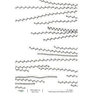 Joggles / Tiffany Sharpe A4 Rice Paper - Stitched Together - Bloom [52221]