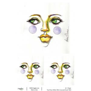 Joggles / Traci Owens A4 Rice Paper - Mellow Yellow - Lemonade Parade [74622]