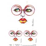 Joggles / Traci Owens A4 Rice Paper - Mellow Yellow - Rose Colored Thoughts [74623]
