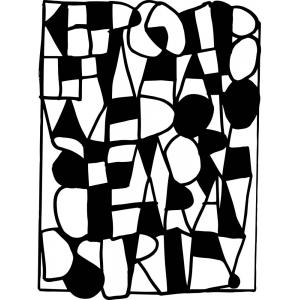 Joggles / Traci Owens Rough Around The Edges 9" x 12" Mask - Keep Going [75112]