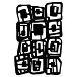 Joggles / Vikki Reed 6" x 9" Mask - Square Maze [53692]