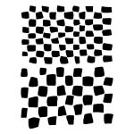 Joggles / Vikki Reed 9" x 12" Stencil - Checks & Balances [53694]