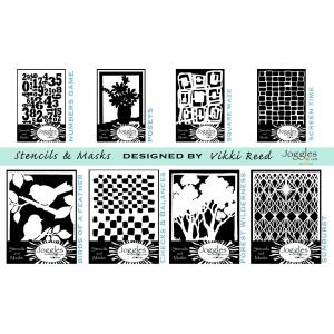Joggles / Vikki Reed Stencils & Masks - Set Of 8, June 2025