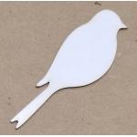 Joggles White Chipboard Embellishments - Bird #1 [57183]