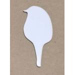 Joggles White Chipboard Embellishments - Bird #2 [57191]
