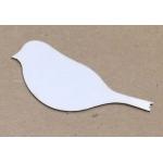 Joggles White Chipboard Embellishments - Bird #3 [57203]