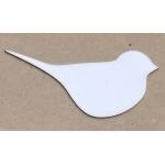 Joggles White Chipboard Embellishments - Bird #4 [57211]