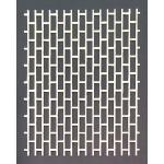 Joggles White Chipboard Embellishments - Brick Panel [74400]
