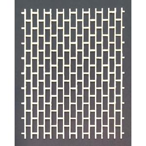 Joggles White Chipboard Embellishments - Brick Panel [74400]