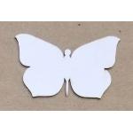 Joggles White Chipboard Embellishments - Butterfly #1 [57194]