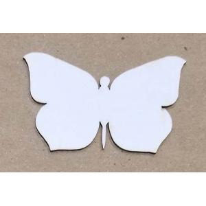 Joggles White Chipboard Embellishments - Butterfly #1 [57194]