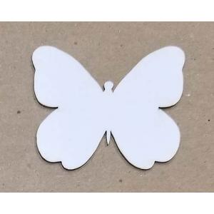 Joggles White Chipboard Embellishments - Butterfly #2 [57204]