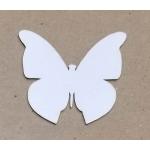 Joggles White Chipboard Embellishments - Butterfly #3 [57212]
