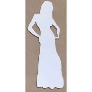 Joggles White Chipboard Embellishments - Dolly Posing [57184]