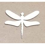 Joggles White Chipboard Embellishments - Dragonfly #1 [57186]