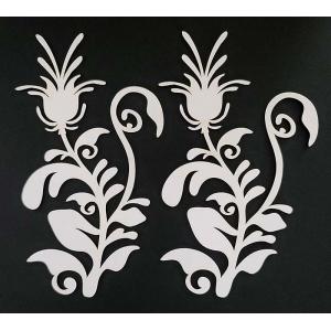 Joggles White Chipboard Embellishments - Floral Vine #1 [74407]