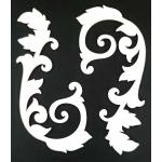 Joggles White Chipboard Embellishments - Flourish #1 [74405]