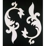 Joggles White Chipboard Embellishments - Flourish #3 [74406]
