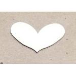 Joggles White Chipboard Embellishments - Heart #1 [57207]