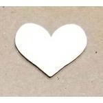 Joggles White Chipboard Embellishments - Heart #2 [57197]
