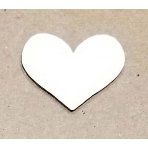 Joggles White Chipboard Embellishments - Heart #2 [57197]