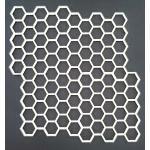 Joggles White Chipboard Embellishments - Honeycomb Panel [74401]