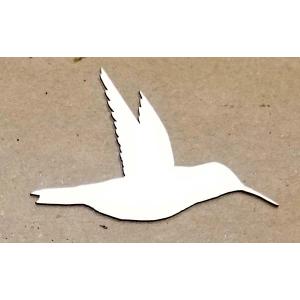 Joggles White Chipboard Embellishments - Hummingbird #1 [57205]