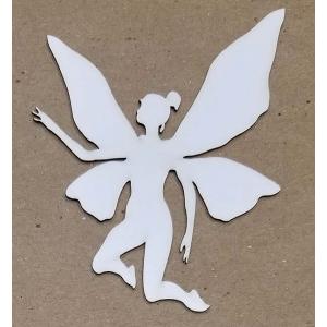 Joggles White Chipboard Embellishments - Large Fairy [57187]