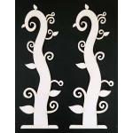 Joggles White Chipboard Embellishments - Standing Vine #2 [74408]